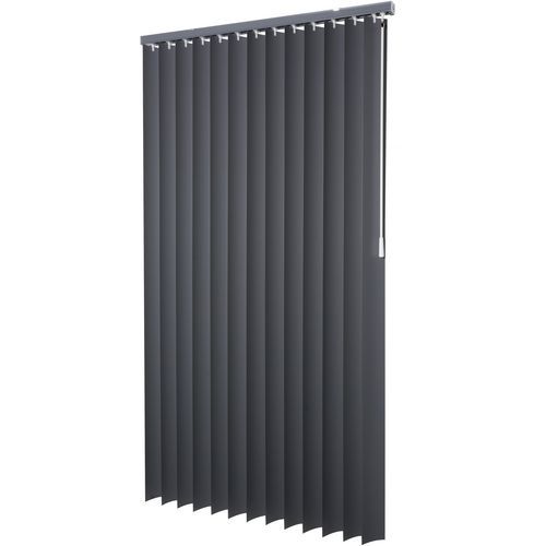 Lamellen PVC 89 mm effen donkergrijs - Intensions