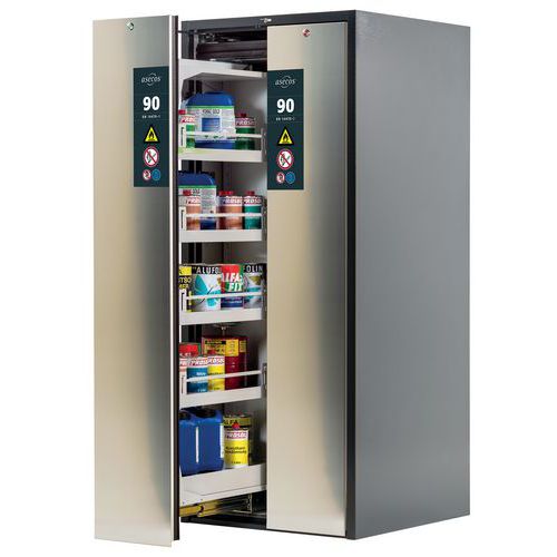 Armoire V-MOVE-90 - Bac et étagère de rétention - 819mm