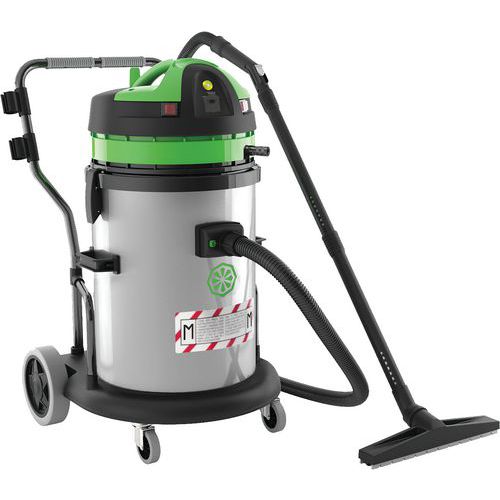 Stofzuiger 2400 W met ruimte voor hulpmiddelen tank van rvs 62 l - ICA