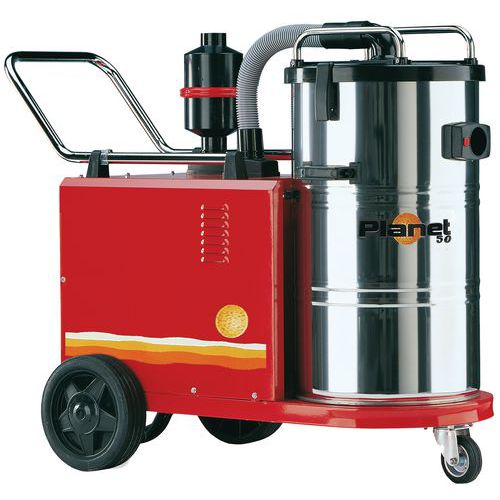 Industriële stofzuiger 2200 W enkelfasig rvs 60 l - ICA