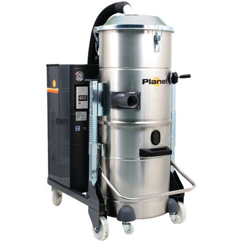 Industriële stofzuiger 2200 W driefasig rvs 100 l - ICA