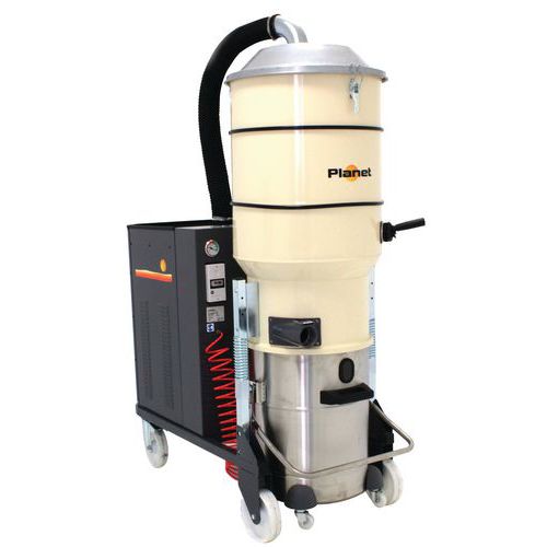 Industriële stofzuiger 7500 W driefasig rvs 100 l - ICA