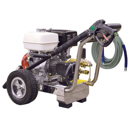 Hogedrukreiniger autonome met koud water op benzine 280 bar 900 l/u