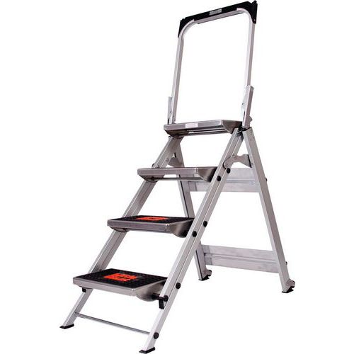 Industrietrap enkelzijdig, 2 tot 4 treden incl. platform - Little Giant