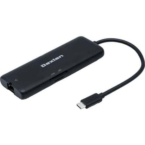 Minidock USB-C 6-in-1 HDMI 2.0 4K GigaLAN-kaart SD/TF USB-A/C
