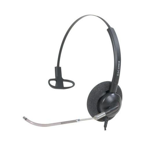 Headset met snoer, telescopische vaste microfoon, 1 luidspreker - Dacomex