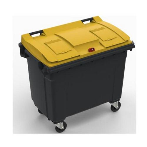 Mobiele container Plastic Omnium - speciaal deksel voor inzamelen van huishoudelijk verpakkingsmateriaal - 660