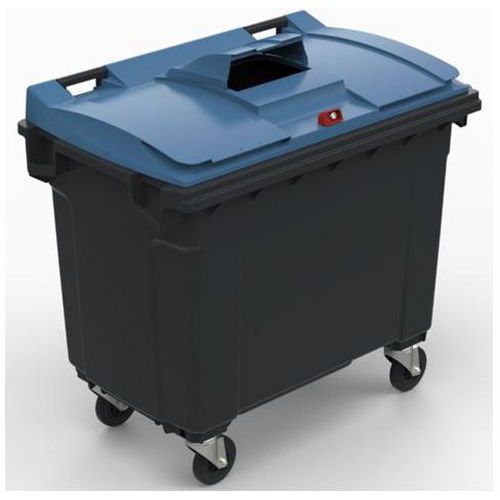 Conteneur mobile Plastic Omnium - Couvercle spéciale papier - 660 L