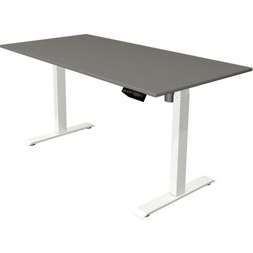 Bureau réglable Move 1 - Piètement blanc - 160x80 cm - Kerkmann