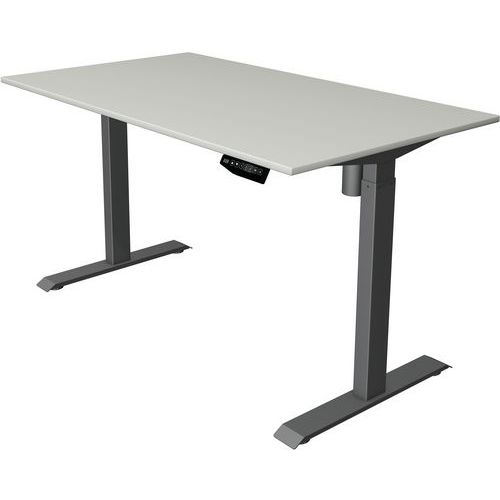 Bureau réglable Move 1 - Piètement anthracite - 140x80 cm - Kerkmann
