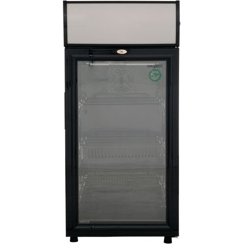 Horeca koelkast zwart - 80 liter-  Exquisit