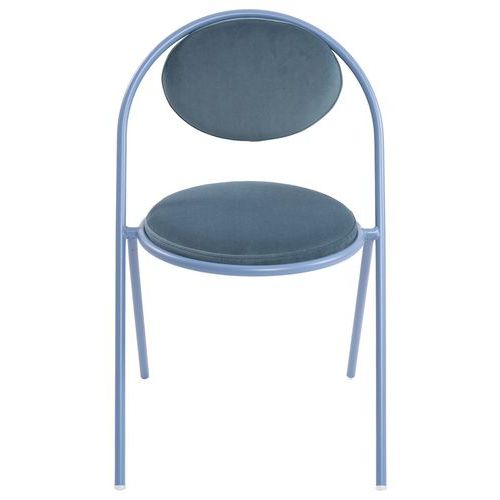 Lot de 2 chaises Sat assise velours Meet By Paperflow