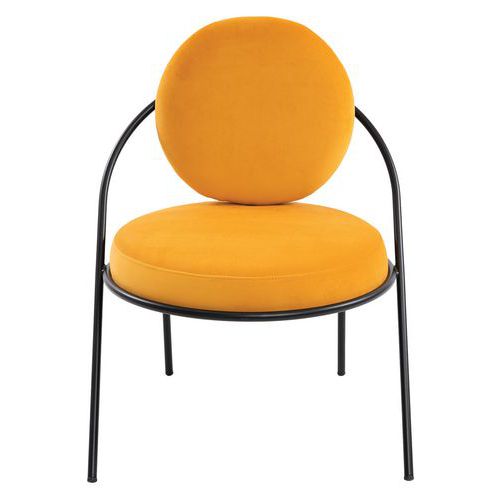 Lot de 2 chauffeuses Sat assise velours Meet By Paperflow