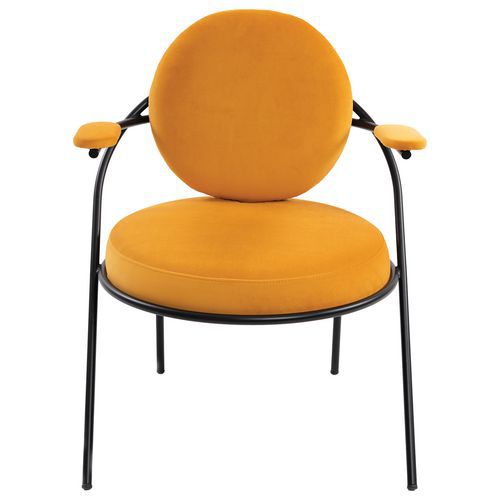 Lot de 2 Fauteuils Sat assise velours Meet By Paperflow