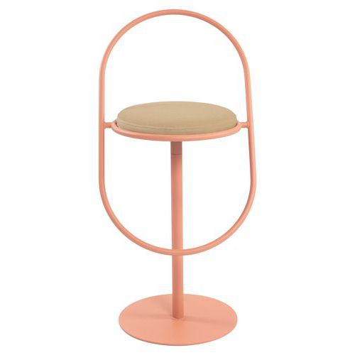 Tabouret haut Sat assise simili-cuir Meet By Paperflow