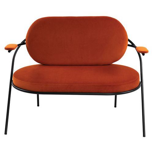 Canapé Sat assise velours Meet By Paperflow