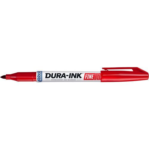 Permanente markeerstift, Kleur: Rood, Model: DURA-INK 15, Type punt: Fijn, Type: Marker, Punt breedte: 1.5 mm