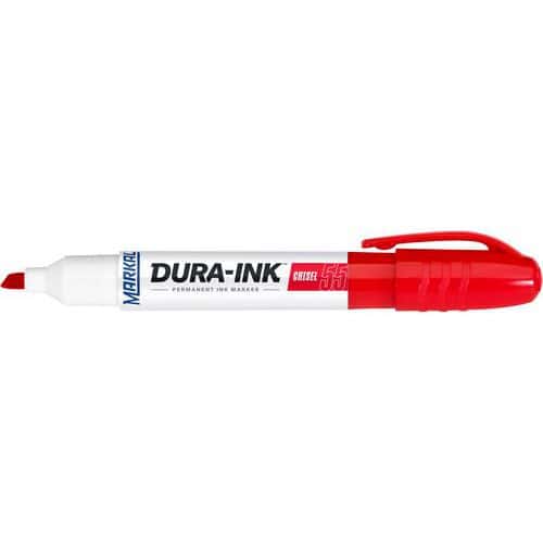 Permanente markeerstift, Kleur: Rood, Model: DURA-INK 55, Type punt: Schuin, Type: Marker