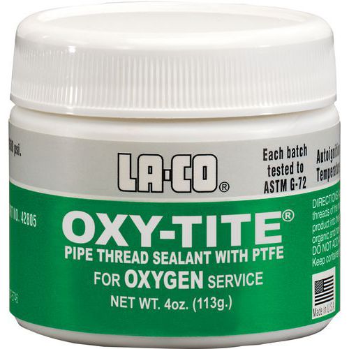 Pâte d'étanchéité au PTFE spéciale Oxygène - Slic Tite Paste - Laco