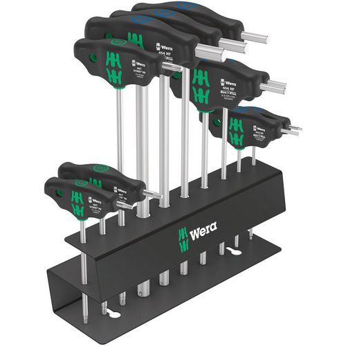 Schroevendraaierset met T-greep Torx 10 delig - Bicycle 6 - Wera
