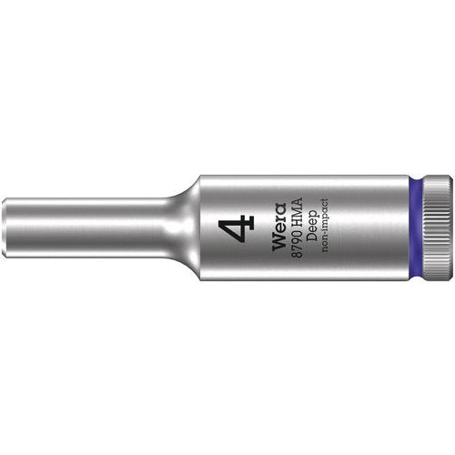 Dopsleutel lang 1/4 - 8790 HMA Deep - Wera