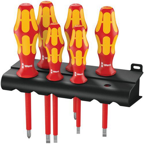 Schroevendraaierset geisoleerd VDE Kraftform Plus - 160 i/6 rek - Wera