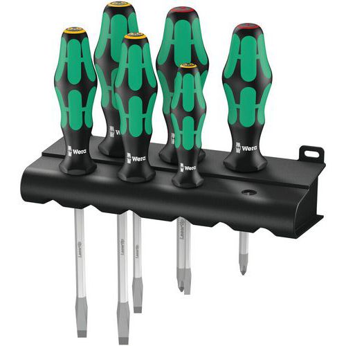 Schroevendraaierset Sleuf- en PH 6 delig - 334 SK/6 - Wera