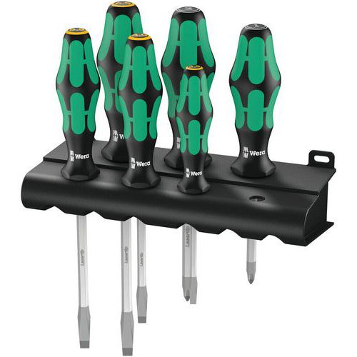 Schroevendraaierset Kraftform Plus 6 delig - 334/355 SK/6 - Wera