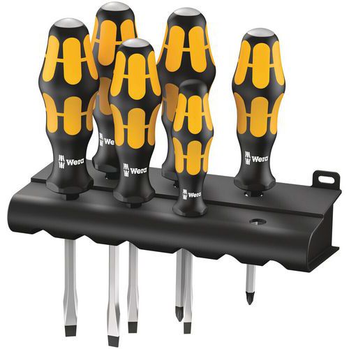 Schroefbeitelset Kraftform 6 delig - 932/918/6 - Wera