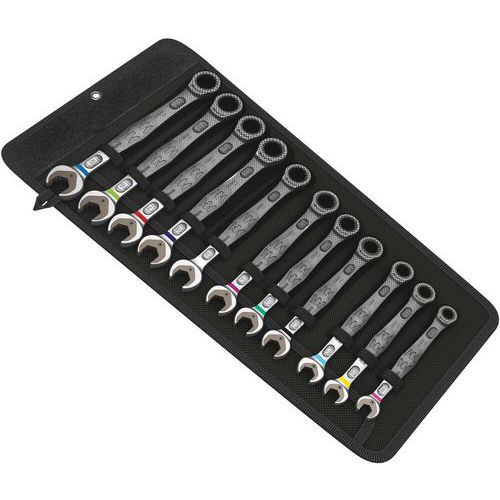 Steek- en ringratelsleutelset - 6000 Joker 11 delig Set 1 - Wera