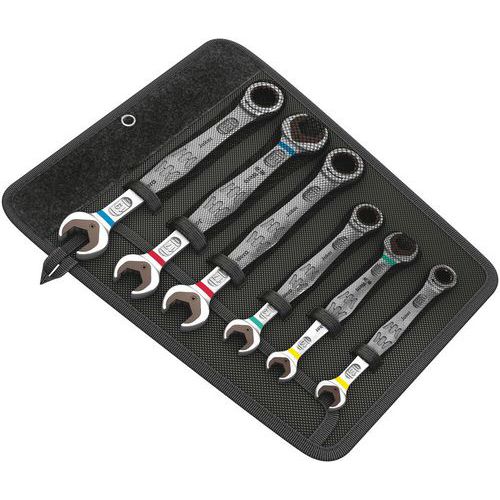 Steek- en ringratelsleutelset - 6000/6002 Joker 6-delig Set 1 - Wera
