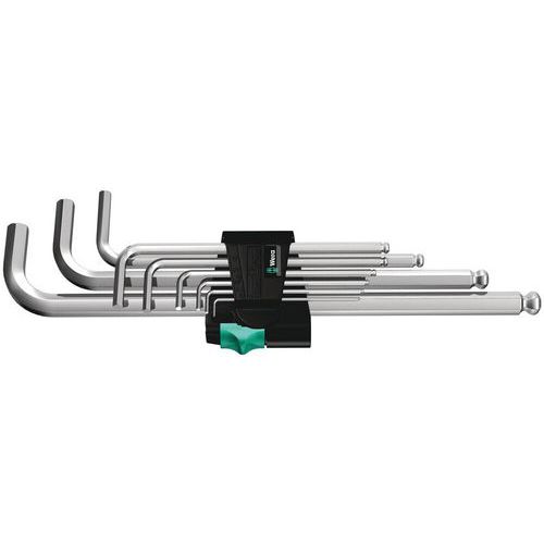 Inbussleutelset metrisch 9 delig - 950 PKL/9 SM N - Wera
