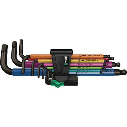 Inbussleutelset metrisch 9 delig - 950 SPKL/9 SM N Multicolour - Wera