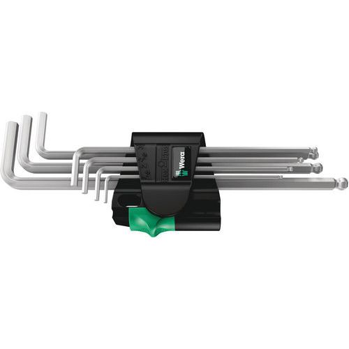 Inbussleutelset mannelijk 7 delig - 950/7 Hex-Plus Magnet 1 - Wera