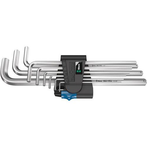 Inbussleutelset mannelijk 9-delig - 950/9 L Hex-Plus HF 1 - Wera
