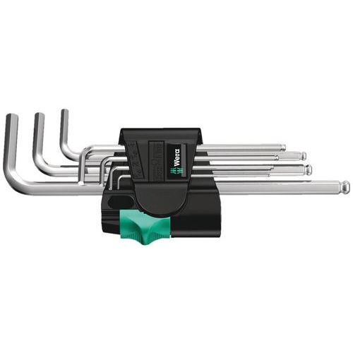 Inbussleutelset mannelijk 7 delig - 950/7 Hex-Plus 1 - Wera