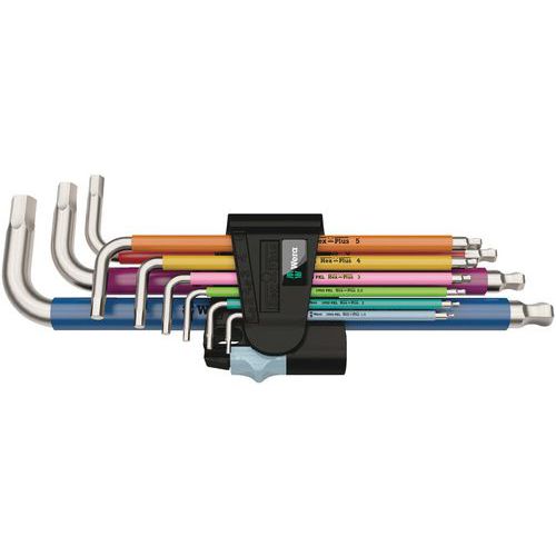 Inbussleutelset 3950/9 Hex-Plus Multicolor Stainless 1 - Wera