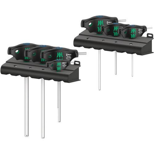 Schroevendraaierset met T-greep 7 delig 454/7 HF Set 1 Hex-Plus - Wera