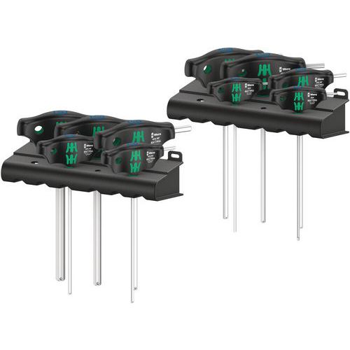 Inbussleutelset 10 delig T-greep - 454/10HF Set Imperial 1 - Wera