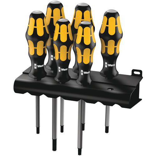 Schroevendraaierset Kraftform Torx 6 delig - 977/6 Torx - Wera