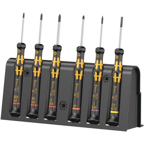 Schroevendraaierset elektronica 6 delig - 1550/6 ESD - Wera