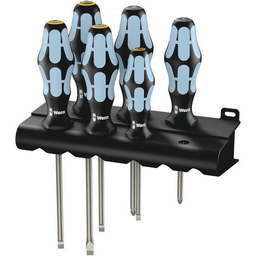 Schroevendraaierset rvs 6 delig - 3334/3355/6 - Wera