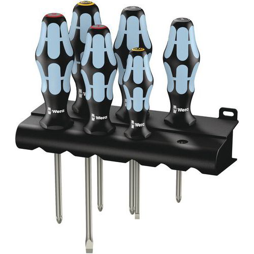 Schroevendraaierset rvs 6 delig - 3334/3350/3355/6 - Wera