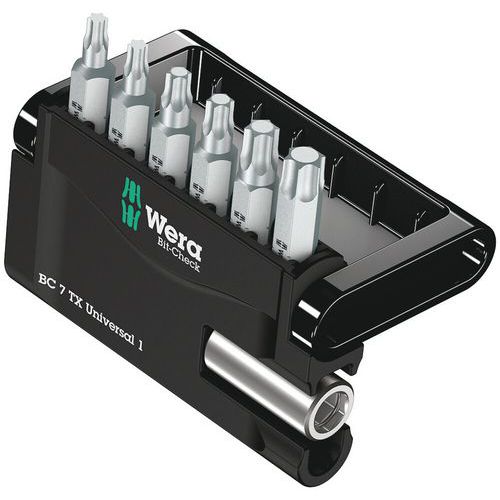 Bitset 7 delig - Bit-Check 7 TX Universal 1 - Wera