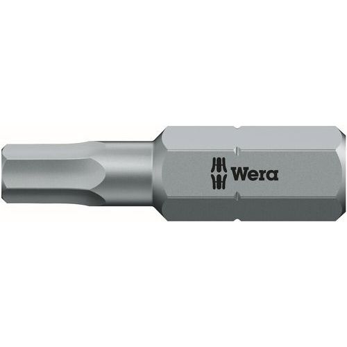 Bit Standaard extra taai met boring - 840/1 Z Hex-Plus BO - Wera