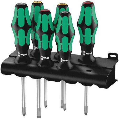 Schroevendraaierset Plus Lasertip 6 delig - 335/350/355/6 - Wera