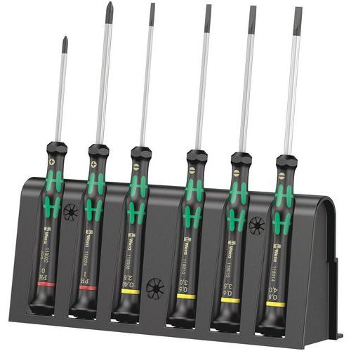 Schroevendraaierset elektronica 6 delig - 2035/6 B Micro - Wera