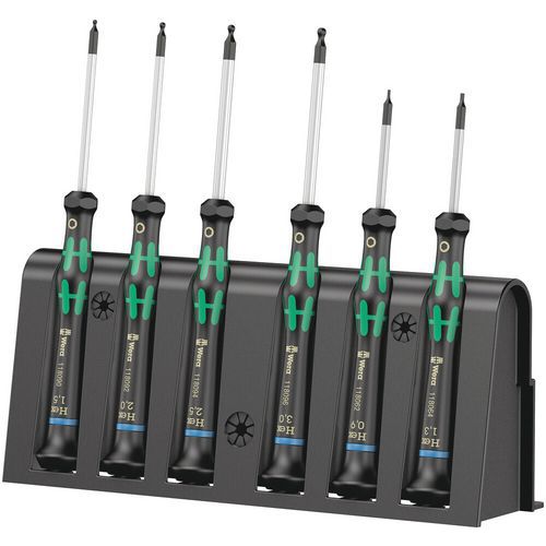 Schroevendraaierset elektronica 6 delig - 2052/6 Micro - Wera