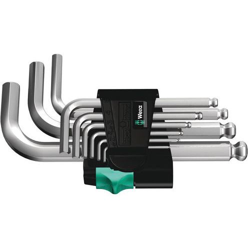 Inbussleutelset metrisch 9 delig - 950/9 Hex-Plus 3 - Wera