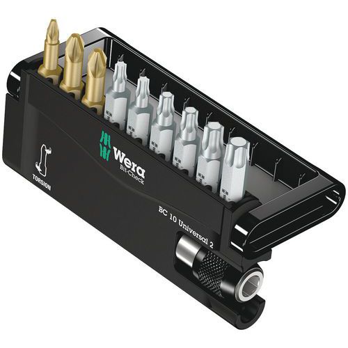 Bitset 10 delig - Bit-Check 10 Universal 2 - Wera